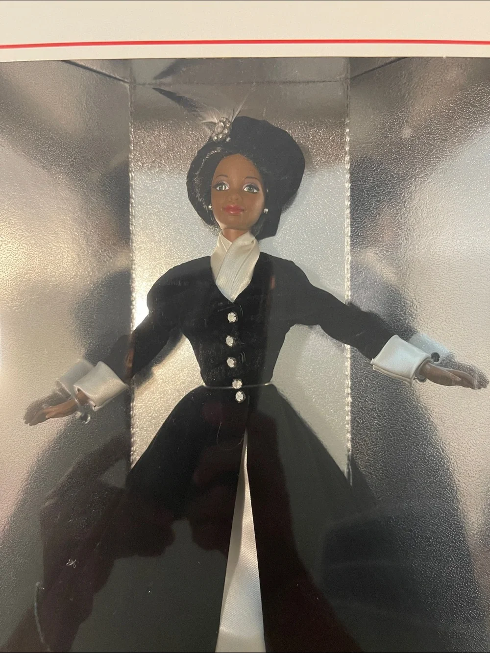 Barbie Black and White Collector Doll in Elegant Gown